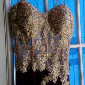 Burgundy Blondie Nites dress